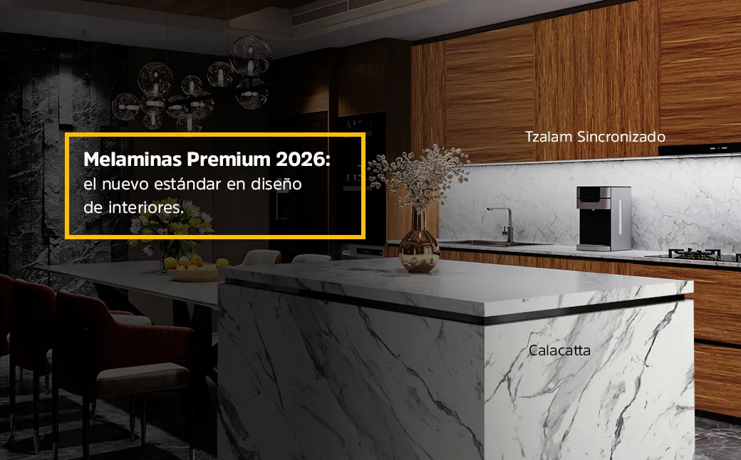 Melaminas premium 2026: el nuevo estándar en diseño de interiores Image.